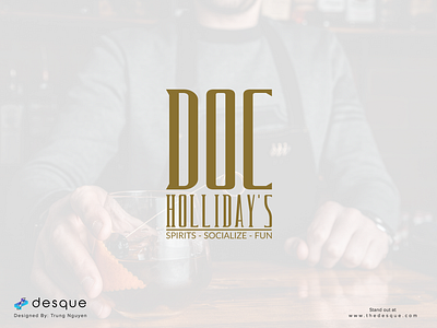 Logo Design - Doc Holiday's bar brand design branding cocktail logo logo design visual identity