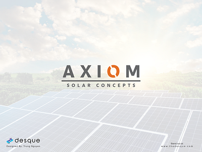 Logo Design - Axiom Solar Concepts brand design branding logo logo design solar solar panels visual identity