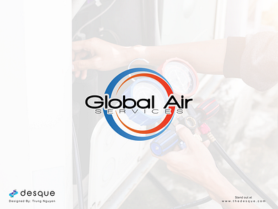 Logo Design - Global Air Services ac brand design branding hvac logo logo design visual identity