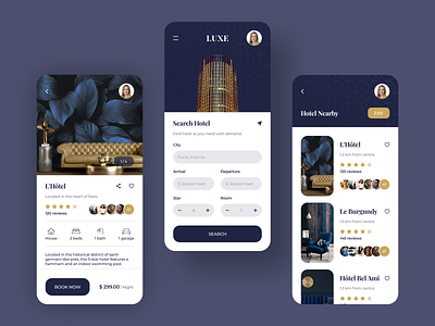 Hotel booking - Mobile App Design mobile app ui