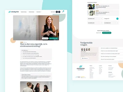 Eindsprint — Blog Article Newsletter article blog blog article faq faq section footer footer design image header share social share summary whatsapp