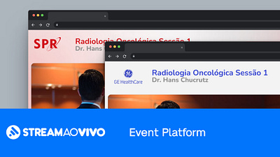 Stream ao Vivo Event Platform branding saas ui ux website