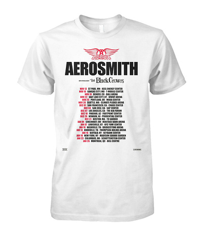 Aerosmith The Black Crowes Tour 2024 Shirt aerosmith the black crowes tour 2024 shirt