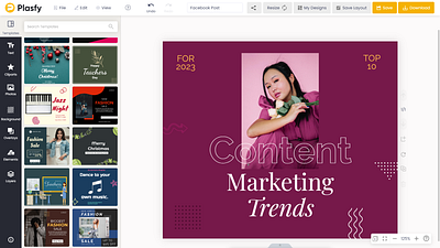 Plasfy - Editor - Content Marketing Trends branding design graphic graphic design illustration logo plasfy ui ux vector