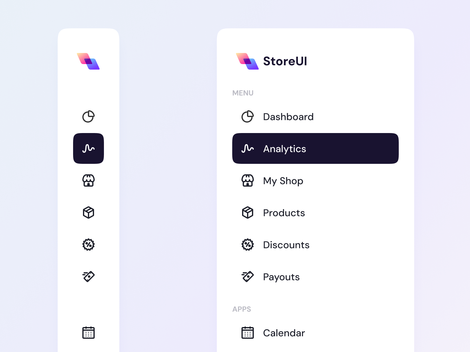 Sidebar Menu by Pixelins Icons on Dribbble