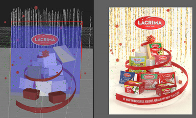 New Year vision for a magazine 3d photoshop print