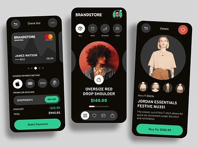 Brandstore – Ecommerce Creative Style Fashion Mobile App banking clothes creative cryptoccurency design fashion minimalism mobile nft product service shop startup store style ui ux