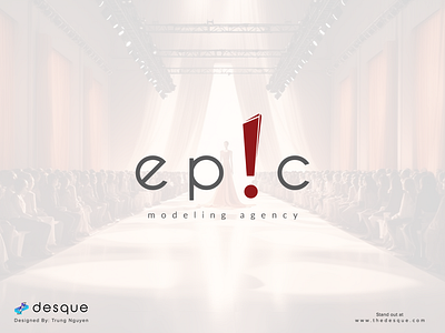 Logo Design - Epic Modeling Agency atmosphere brand design branding logo logo design model modeling socialite visual identity