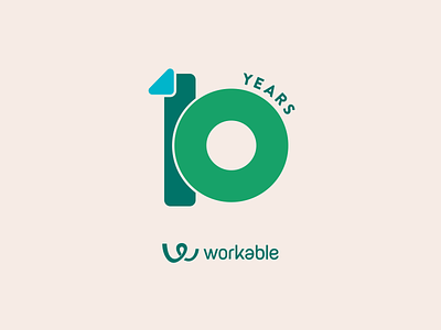 Celebrating a Decade of Success: Workable's Ten-Year Anniversary animation branding case study illustration print web design