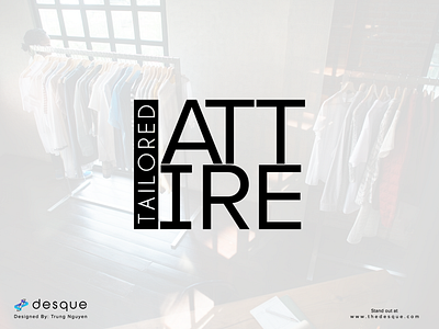 Logo Design - Tailored Attire bespoke brand design branding clothing logo logo design suits visual identity