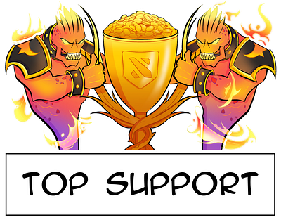 Top Support. Banner for Twitch art banner branding design digital art dota dota2 graphic design illustration invoker twitch