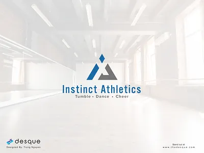 Logo Design - Instinct Athletics brand design branding cheer dance gym logo logo design tumble visual identity