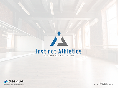 Logo Design - Instinct Athletics brand design branding cheer dance gym logo logo design tumble visual identity