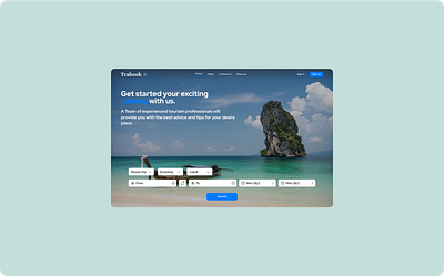 Travel agency Website / UI Design figma ui webdesign