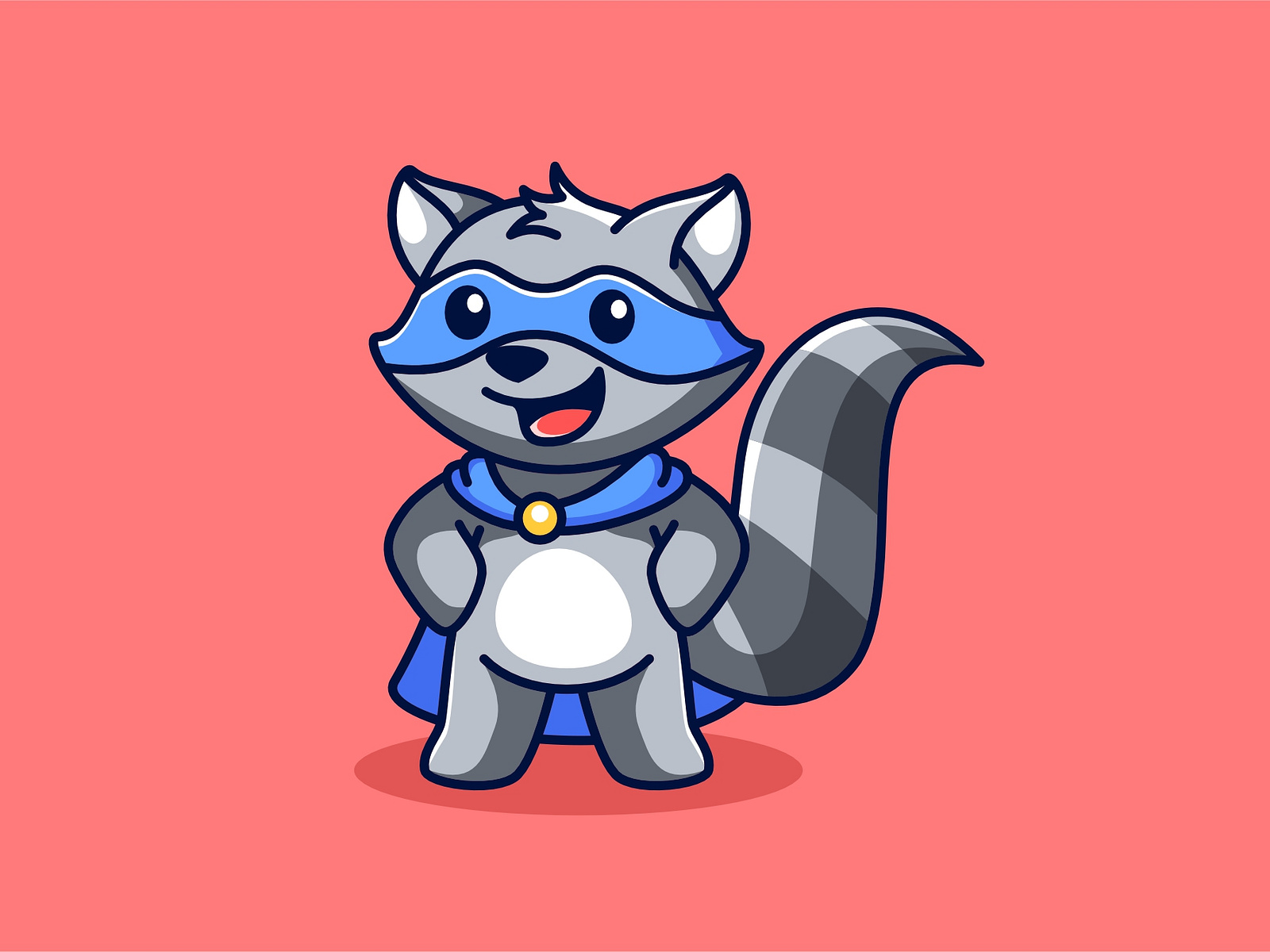 super hero racoon by bagaspram on Dribbble