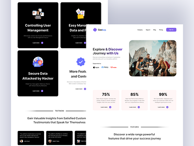 Innovative Business Platform - Landing Page adventure agency business daily ui innovative journey landing page platform prototype start up ui designer ui ux web design