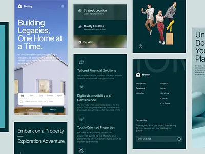 Real estate Homy - Responsive apps clean estate minimal mobile mobile apps property real estate realestate responsive ui uiux