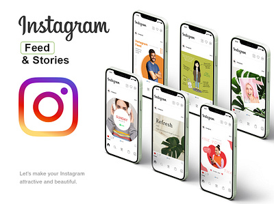 Instagram feed and stories graphic design instagram instagramfeed mediasocial tiktok x