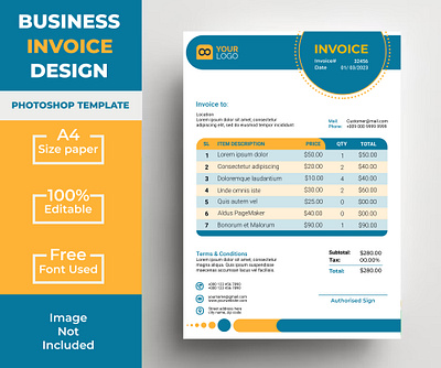 Invoice design ads ads design branding canva canva ads design canva design cash memo design graphic graphic design illustration invoice invoice design ui