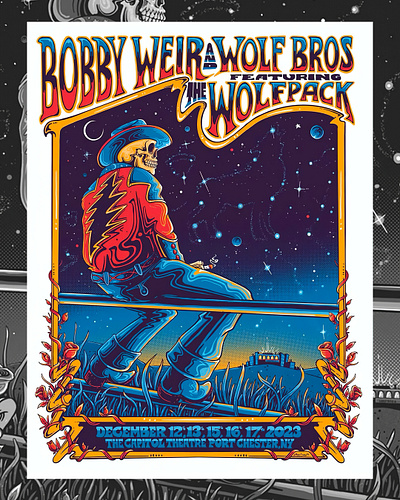Bobby Weir & Wolf Bros feat. The Wolfpack Dec 12-17 2023 Poster