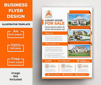 Creative corporate and real estate A4 flyer ads brochure printed ads ads design canva canva ads design canva design design graphic graphic design illustration ui