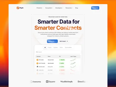 Crypto Exchange Landing Page bitcoin btc chart clean colorful crypto exchange graph hire web designer hire web developer landing page landing page design metrics ui web ui website web web design web3 website