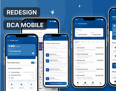 Redesign BCA Mobile app design ui website