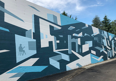 Grant Park Mural / Portland, OR architecture graphic design mural public art site specific