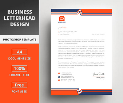 Creative corporate letterhead printed desig ads ads design canva canva ads design canva design design graphic graphic design illustration ui