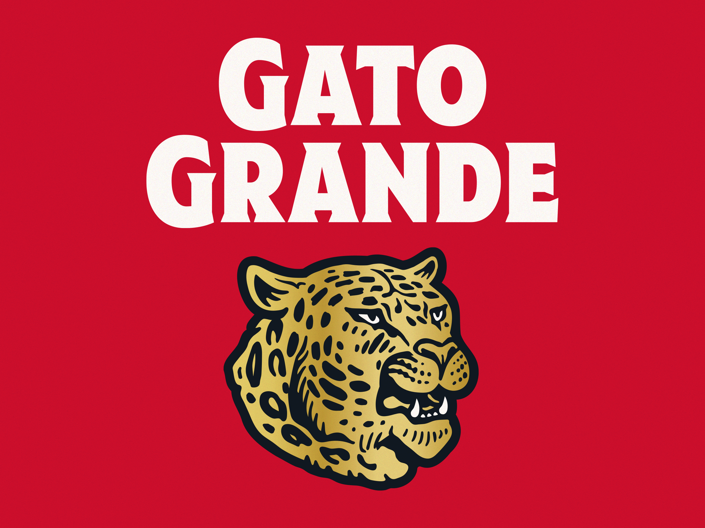 Gato Grande animal beer branding can cat craft beer icon illustration jaguar logo mexican packaging vintage