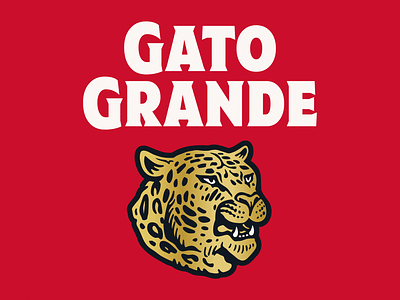 Gato Grande animal beer branding can cat craft beer icon illustration jaguar logo mexican packaging vintage