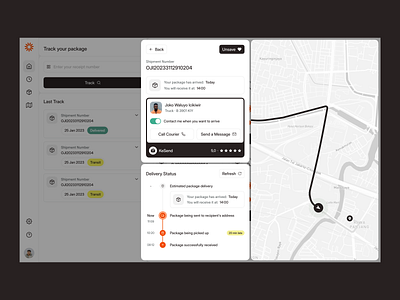TrackEase - Shipment Tracking [Pop Up] by Asal Design for Kretya Studio ...