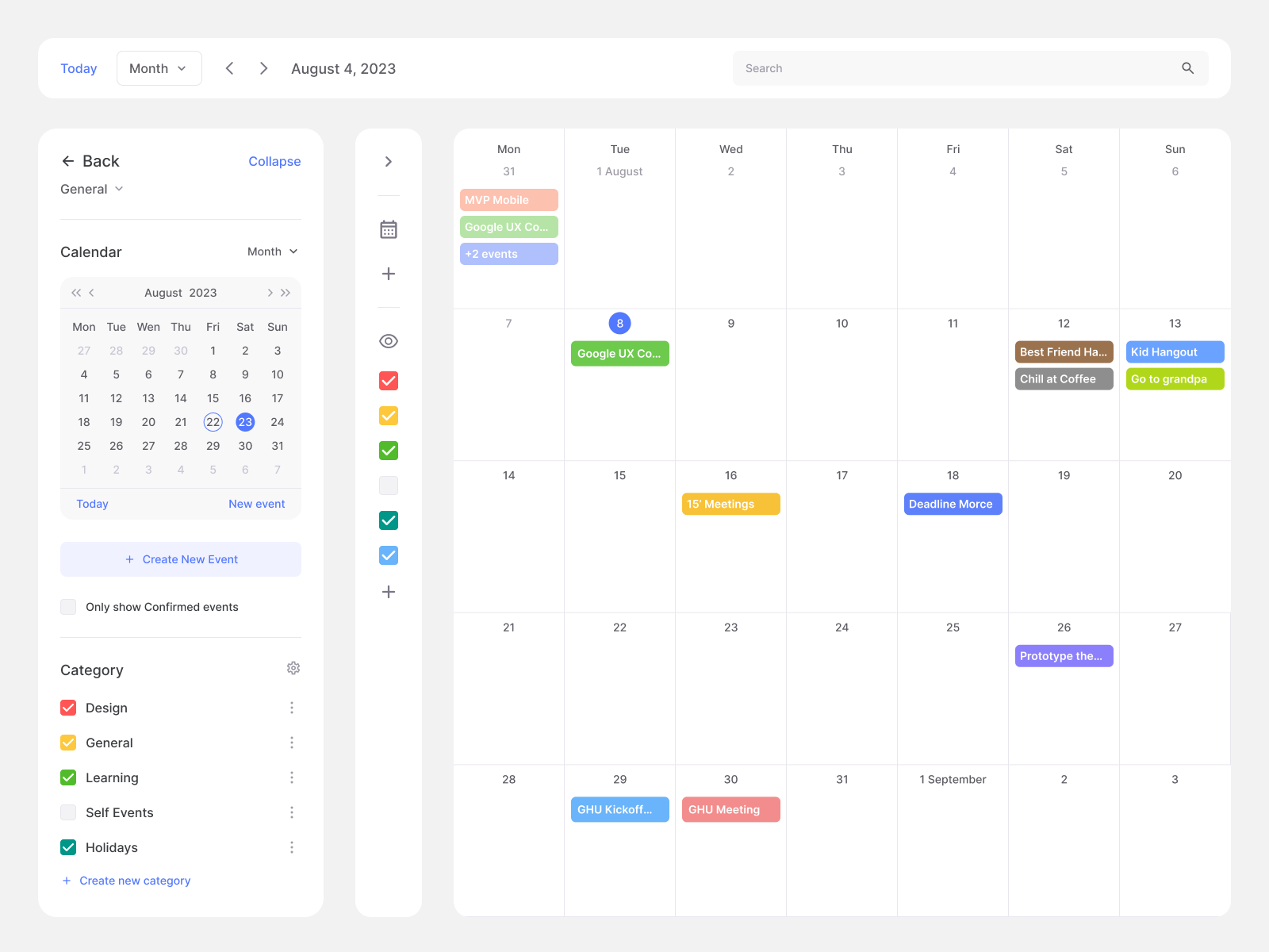 Calendar Time Table Management by Nguyen Khanh Linh on Dribbble