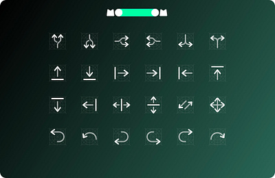MooooM Day 74 - Duo Tone arrows design figma graphic design icons mooom move path ui