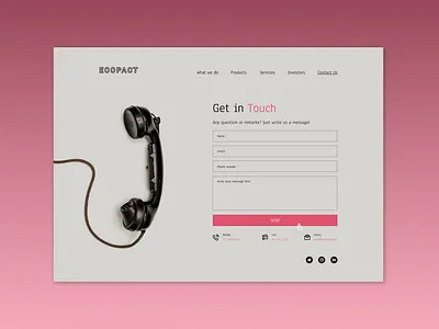 Contact Page branding contact dailyui design graphic design illustration typography ui ux