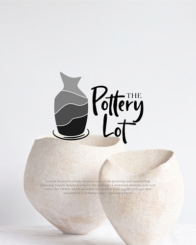 THE POTTERY LOT LOGO VERSIONS pottery logo