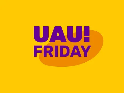 Uau! Friday brand branding graphic design logo