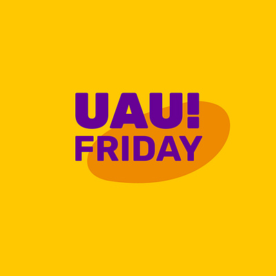 Uau! Friday brand branding graphic design logo