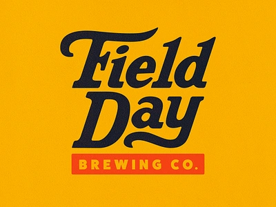 Field Day Brewing Co. 70s beer bird branding brewery craft beer custom type hawk illustration packaging vintage