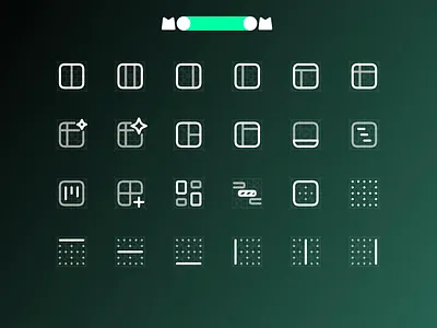 MooooM Day 92 - Duo Tone columns design dock figma gantt header icons kanban mooom timeline ui