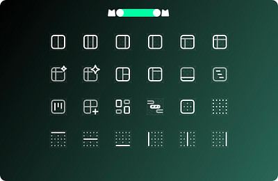 MooooM Day 92 - Duo Tone columns design dock figma gantt header icons kanban mooom timeline ui