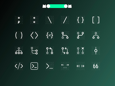 MooooM Day 94 - Duo Tone brakets branch curly design figma icons mooom quote terminal ui