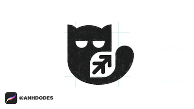 Black Leaf Cat logomark design process by @anhdodes - Anh Do 3d anhdodes anhdodes logo animation bad cat logo black cat logo branding cat logo design graphic design illustration kitty logo logo logo design logo designer logodesign minimalist logo minimalist logo design motion graphics ui
