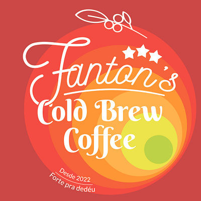 Rótulo cold brew / Cold brew label graphic design