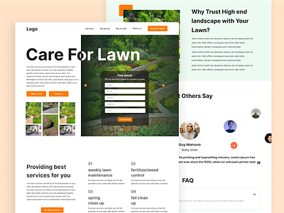 Lawncare website design app app design app ui doctor website lawn website ui ui ux ui ux design web designs website design website ui