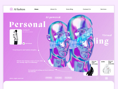 Personal styling landing page design e commerce fashion fashion landing page fashion website figma figma designer graphic design landing page minimal personal fashion personal style personal website ui uiux ux website design