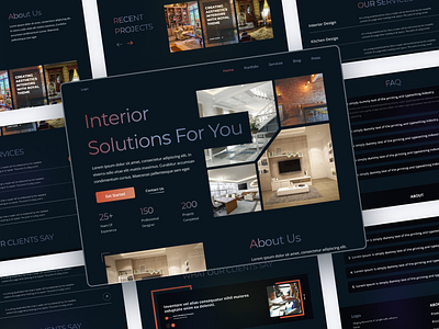 Interior Design Website app design graphic design ui ui ux ui ux design website ui website ui ux