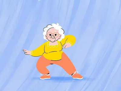 Gramma dancing animation graphic design motion graphics