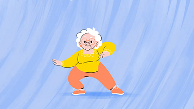Gramma dancing animation graphic design motion graphics