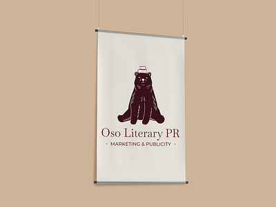 Oso Literary PR Logo Design branding color design graphic design illustration logo typography vector vintage vintage logo